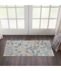 Nourison Tranquil Area Rug TRA03-Ivory/Turquoise