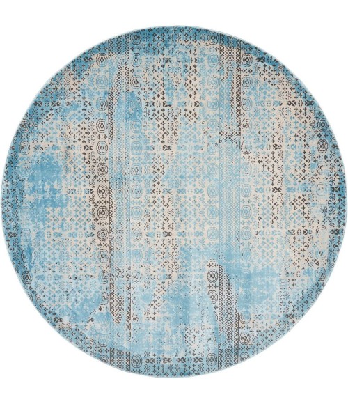 Nourison Karma Round Area Rug KRM01-Blue