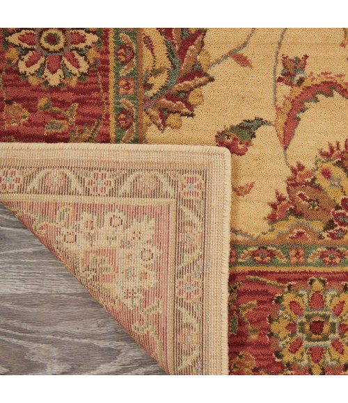 Nourison Living Treasures Area Rug LI04-Ivory/Red