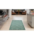 Nourison Easy Care Aqua Teal NES01 2 ft. X 6 ft. Rectangle Rug