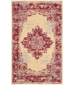 Nourison Home Grafix GRF14 Cream Red 3 ft. X 5 ft. Area Rug