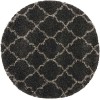 Nourison Amore - Amor2 Charcoal Area Rug 3 ft. 11 X Round