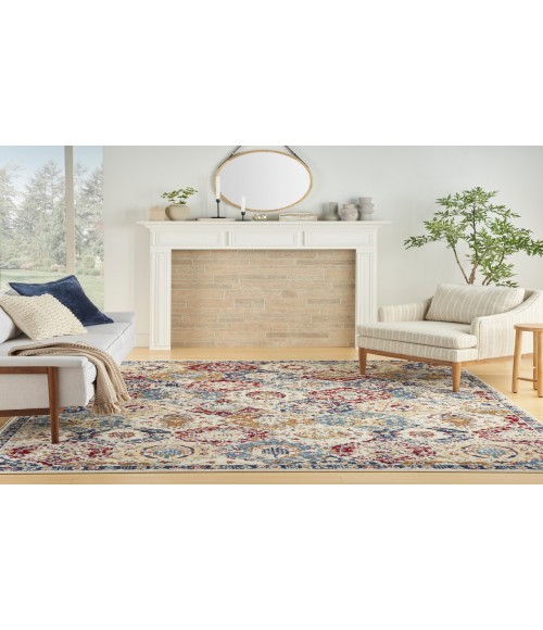 Nourison Grafix Blue Multicolor Rug GRF31 9 ft. X 12 ft. Rectangle - Rugs Town Nourison Grafix Blue Multicolor GRF31 9 ft. X 12 ft. Rectangle Rug