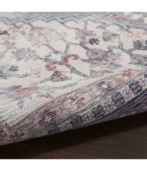 Nicole Curtis Machine Washable Series 1 Area Rug SR104 Grey