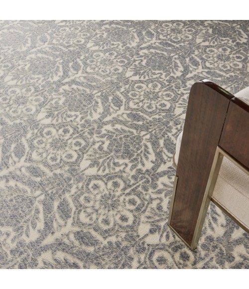 Nourison SAHARA Area Rug kathy ireland Home Sahara Area Rug KI390-Ivory/Platinum