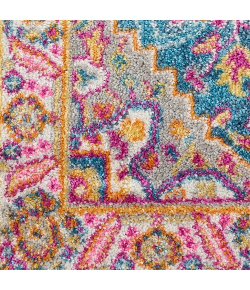 Nourison Passion Runner Area Rug PSN20-Teal Multicolor