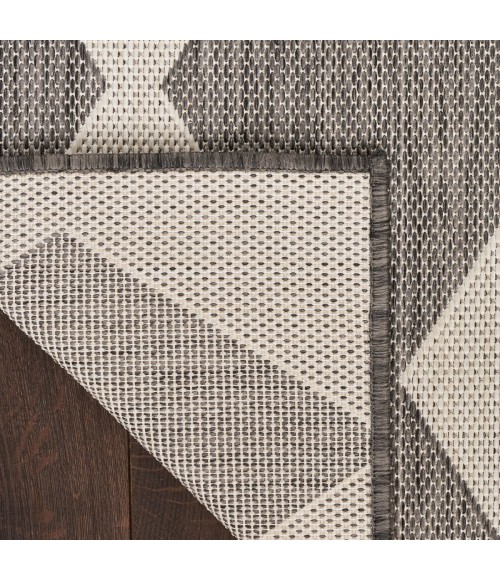 Nourison Positano Charcoal POS04 5 ft. X 7 ft. Rect. Rug