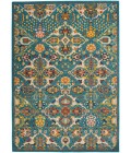Nourison Allur Area Rug ALR03-Turquoise Ivory