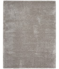 Nourison Luxurious Shag Silver LXR05 7 ft. 10 in. X 9 ft. 10 in. Rect. Rug