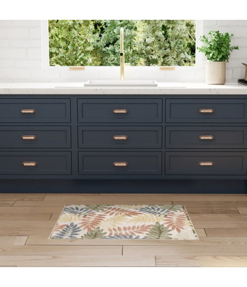 Nourison Aloha Ivory Rose ALH18 2 ft. 8 in. X 4 ft. Rect. Rug