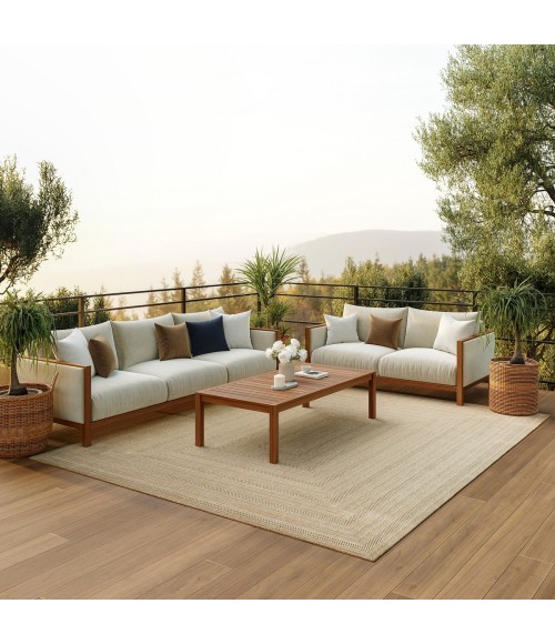 Nourison Tulum Taupe Grey TLM04 9 ft. X 12 ft. Rect. Rug