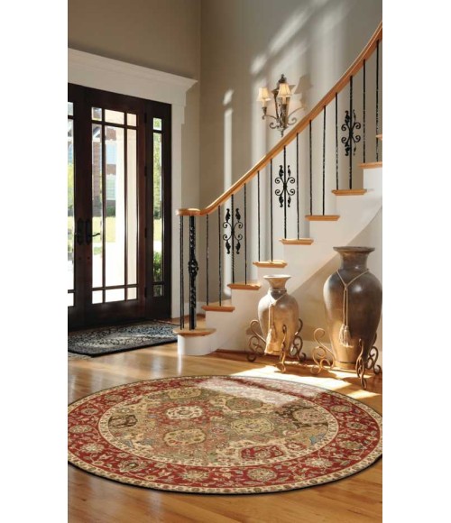 Nourison Living Treasures Round Area Rug LI03-Multicolor