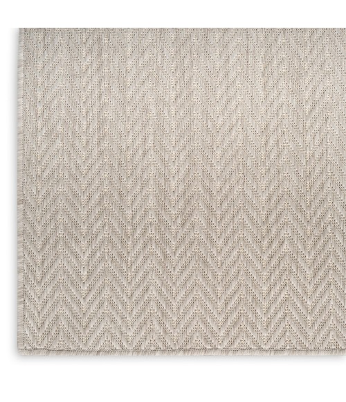 Nourison Horizon Indoor/Outdoor Grey HOZ02 9 ft. X 12 ft. Rect. Rug