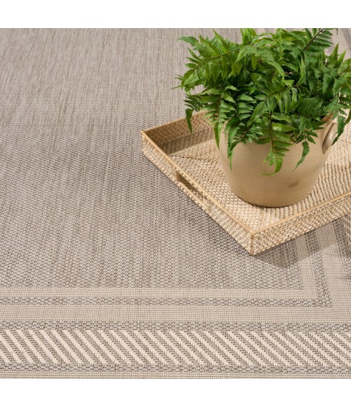 Nourison Horizon Indoor/Outdoor Grey HOZ03 8 ft. X 10 ft. Rect. Rug