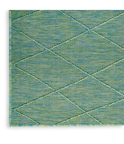 Nourison Practical Solutions Blue Green PSL01 6 ft. X 9 ft. Rect. Rug