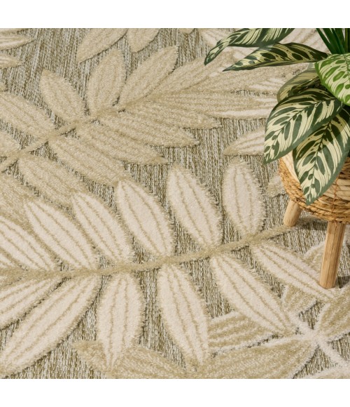 Nourison Aloha Ivory Sage ALH18 3 ft. 6 in. X 5 ft. 6 in. Rect. Rug