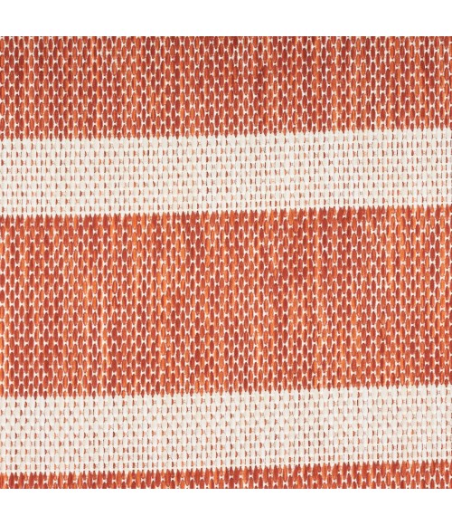 Nourison Positano Terracotta Ivory POS03 2 ft. 2 in. X 8 ft. Rect. Rug