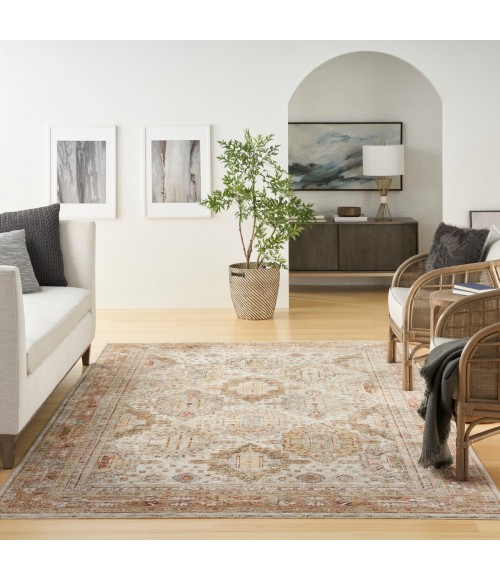 Nourison Petra Ivory Multicolor PTR01 7 ft. 10 in. X 10 ft. 4 in. Rect. Rug