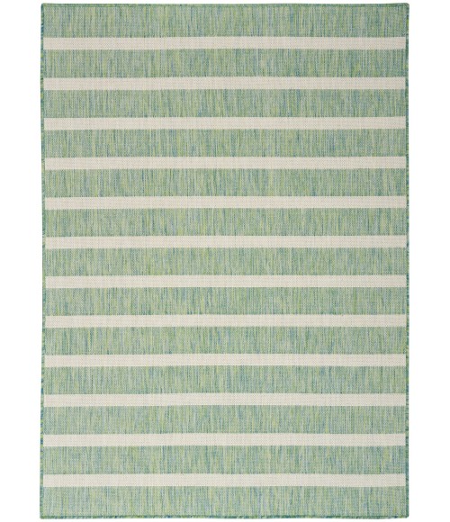 Nourison Positano Blue Green Ivory POS03 4 ft. X 6 ft. Rect. Rug
