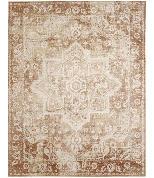 Nourison Astra Machine Washable Rust ASW12 9 ft. X 12 ft. Rect. Rug