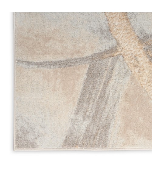 Nourison Splash Beige Grey Rug BSK01 8 ft. Rect. - Rugs Town Nourison Splash Beige Grey BSK01 8 ft. Rect. Rug