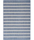 Nourison Positano Navy Ivory POS03 6 ft. X 9 ft. Rect. Rug