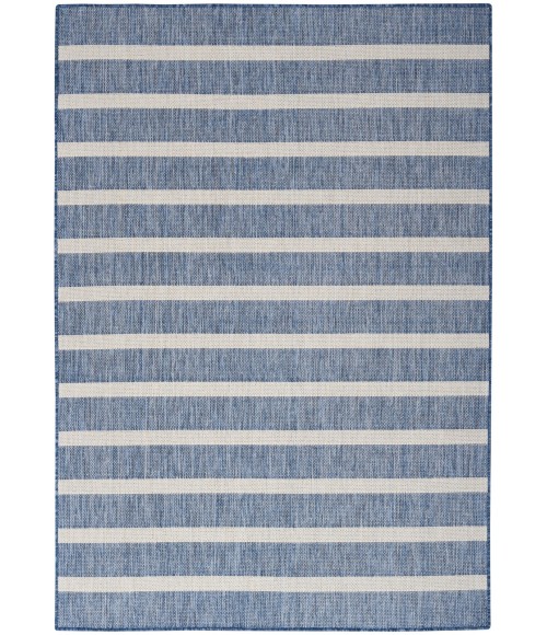 Nourison Positano Navy Ivory POS03 6 ft. X 9 ft. Rect. Rug