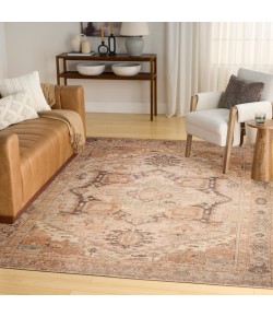 Nourison Vintage Washables Coral Mint VWS11 7 ft. 10 in. X 9 ft. 10 in. Rect. Rug