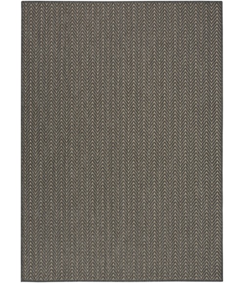 Nourison Horizon Indoor/Outdoor Charcoal HOZ02 4 ft. X 6 ft. Rect. Rug