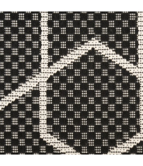 Nourison Horizon Indoor/Outdoor Black HOZ01 8 ft. X 10 ft. Rect. Rug