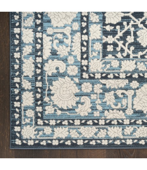 Nourison Grace Blue GCE01 7 ft. 10 in. X 9 ft. 10 in. Rect. Rug
