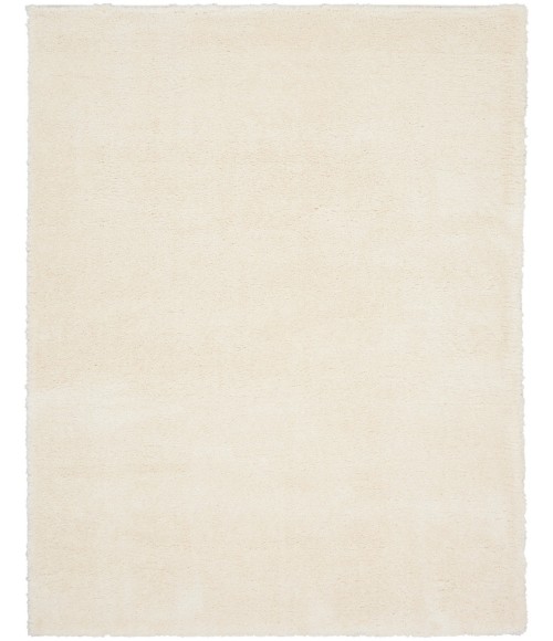 Nourison Luxurious Shag Ivory LXR05 7 ft. 10 in. X 9 ft. 10 in. Rect. Rug
