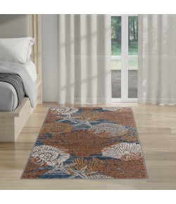Nourison Pompeii Blue Multicolor PMP04 2 ft. X 3 ft. Rect. Rug