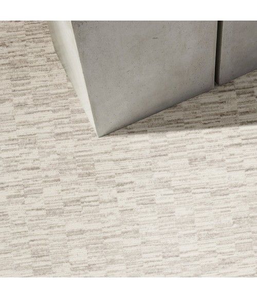 Calvin Klein CK029 Captivating Ivory Grey Rug CVT02 3 ft. X 5 ft. Rect. - Rugs Town Calvin Klein CK029 Captivating Ivory Grey CVT02 3 ft. X 5 ft. Rect. Rug