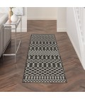 Nourison Positano Black POS02 2 ft. X 6 ft. Rect. Rug