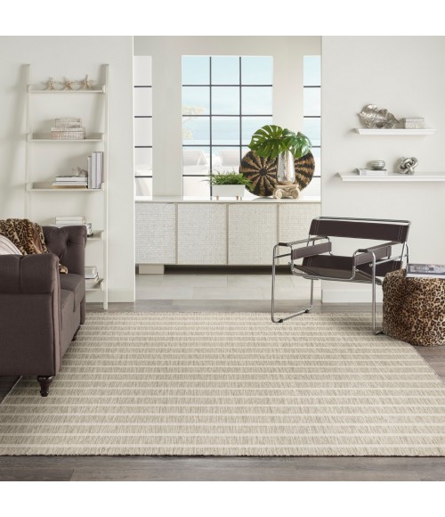 Nourison Positano Grey Ivory POS03 8 ft. X 10 ft. Rect. Rug