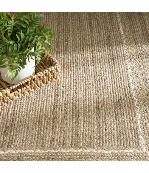 Nourison Terrazzo Jute Natural Grey TRJ01 8 ft. X 10 ft. Rect. Rug