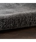 Nourison Luxurious Shag Grey LXR05 4 ft. X 6 ft. Rect. Rug