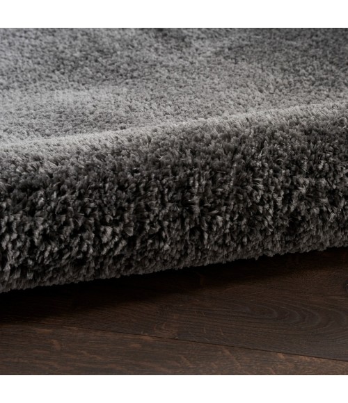 Nourison Luxurious Shag Grey LXR05 4 ft. X 6 ft. Rect. Rug