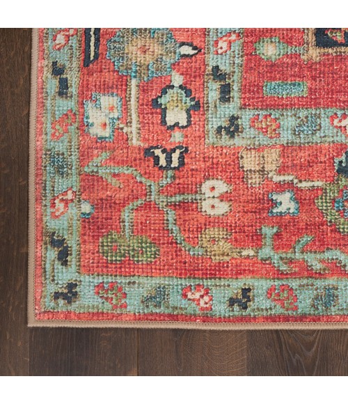 Nourison Vintage Washables Rust Multicolor Rug VWS12 7 ft. 10 in. X 9 ft. 10 in. Rect. - Rugs Town Nourison Vintage Washables Rust Multicolor VWS12 7 ft. 10 in. X 9 ft. 10 in. Rect. Rug