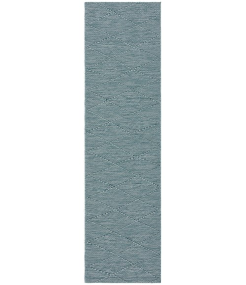 Nourison Practical Solutions Aqua PSL01 2 ft. 2 in. X 8 ft. Rect. Rug