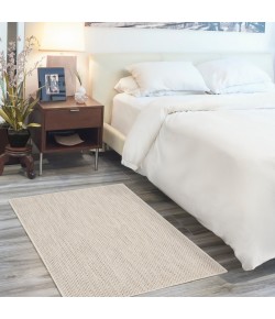 Nourison Courtyard - Cou01 Ivory Silver Area Rug 3 ft. X 5 ft. Rectangle