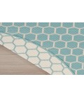Nourison Reversible Indoor Outdoor Aqua RVB01 8 ft. Round Rug