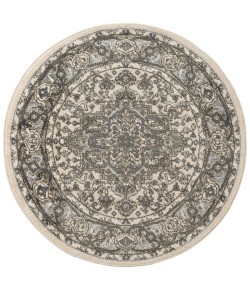 Nourison Concerto Ivory Blue CNC05 4 ft. X Round Rug