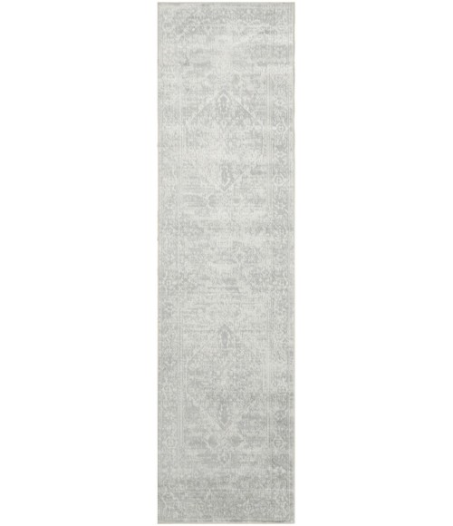 Nourison Astra Machine Washable Light Grey ASW11 2 ft. X 6 ft. Rect. Rug