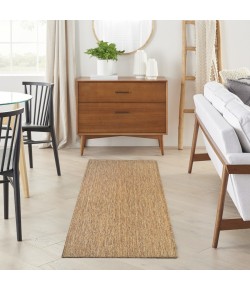 Nourison Horizon Indoor/Outdoor Natural HOZ02 2 ft. 2 in. X 8 ft. Rect. Rug