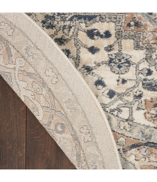 Nourison Concerto Ivory Grey CNC05 10 ft. X Round Rug