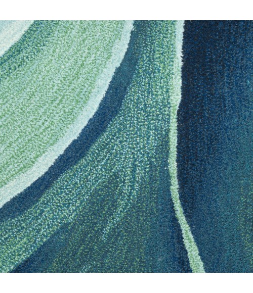 Nourison Prismatic Silver Green PRS42 4 ft. X 6 ft. Rect. Rug