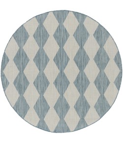Nourison Positano Aqua POS04 6 ft. X Round Rug