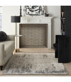 Nourison Ludlow Cream Grey LDW05 5 ft. 3 in. X 7 ft. 3 in. Rect. Rug